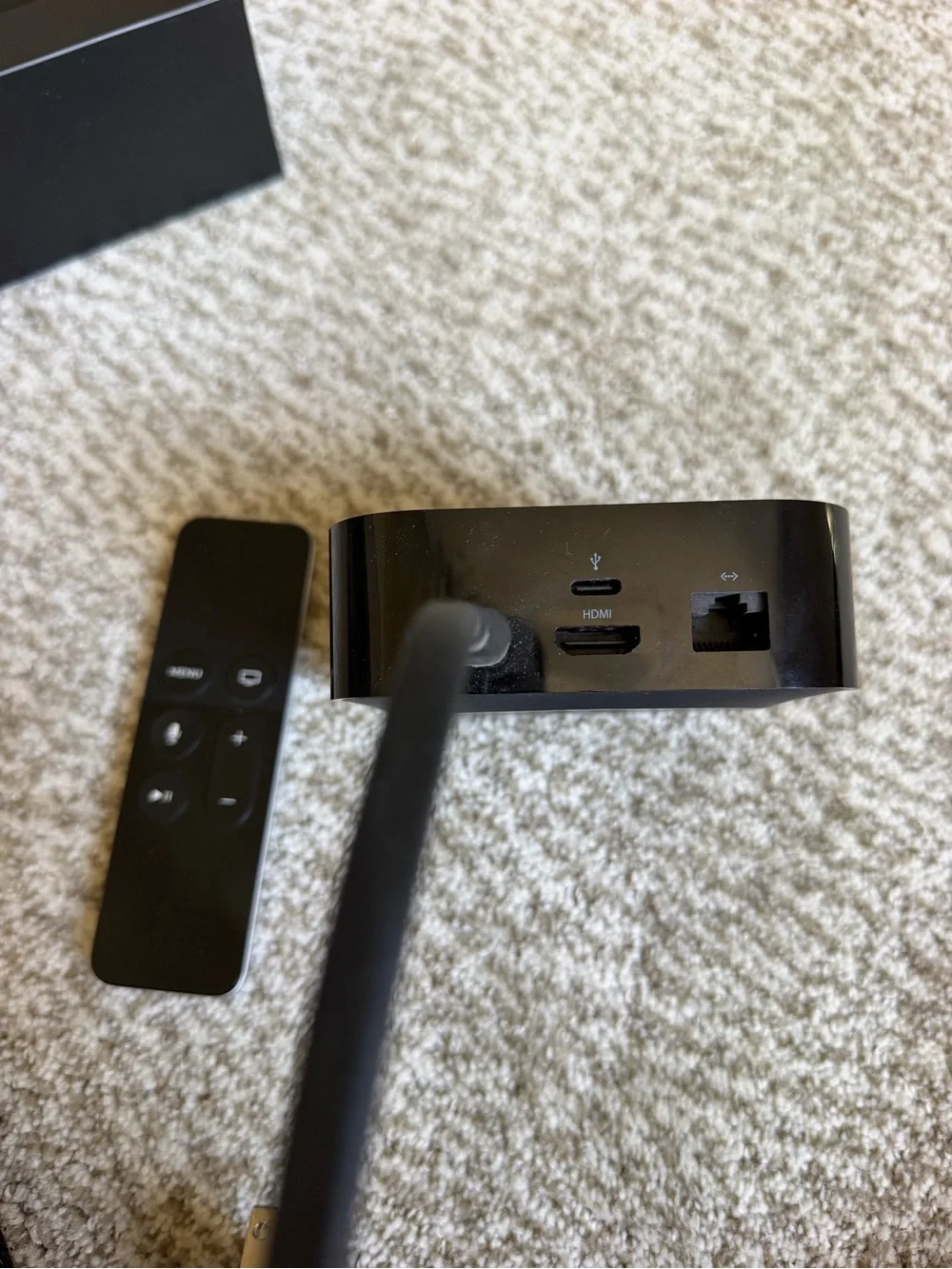 Apple TV in Black with Siri Remote